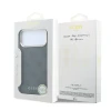 Guess PU Leather 4G Gold Frame MagSafe Zadni Kryt pro iPhone 18 Pro Black