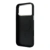 Guess PU Leather 4G Gold Frame MagSafe Zadni Kryt pro iPhone 18 Pro Max Black