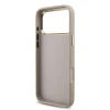 Guess PU Leather 4G Metal Logo Gold Frame Zadni Kryt pro iPhone 18 Pro Max Pink