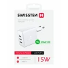 SWISSTEN TRAVEL CHARGER WITH 3x USB 3A 15W WHITE