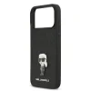 Karl Lagerfeld Fixed Glitter Metal Ikonik Zadni Kryt pro iPhone 17 Pro Max Black