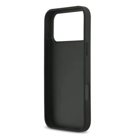 Karl Lagerfeld Fixed Glitter Metal Ikonik Zadni Kryt pro iPhone 17 Pro Max Black