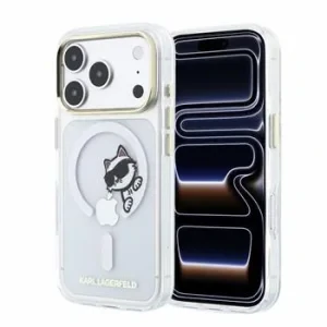 Karl Lagerfeld IML Choupette Peekaboo Magsafe Zadni Kryt pro iPhone 18 Pro Transparent