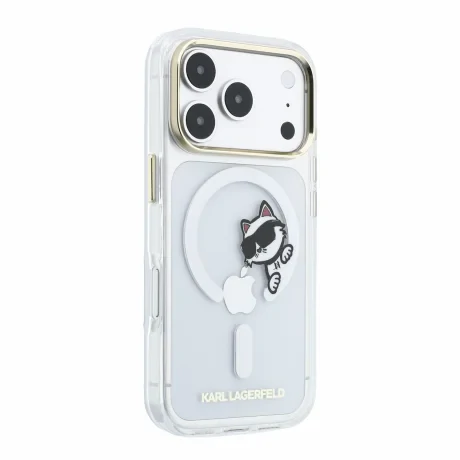 Karl Lagerfeld IML Choupette Peekaboo Magsafe Zadni Kryt pro iPhone 18 Pro Transparent