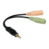 ADAPTOR audio LOGILINK 3.5 stereo 4p. male to 2 x 3.5stereo female &quot;CA0021&quot; (include TV 0.06 lei)