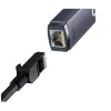 Adaptor Retea Baseus Lite USB Type-C to RJ-45 10/100 Mbps Adapter LED Gri