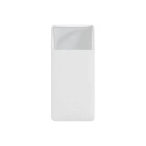 Baterie Externa Baseus QPOW 10000 mAh 3.0 QC 15W cu IN/Out 2xUSB 1xType-C 1xLightning 1xMicro USB White