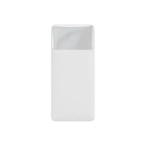 Baterie Externa Baseus QPOW 10000 mAh 3.0 QC 15W cu IN/Out 2xUSB 1xType-C 1xLightning 1xMicro USB White