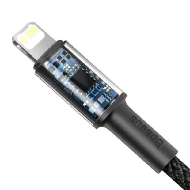 Cablu Alimentare si Date Baseus High Density Braided Fast Charging USB Type-C la Lightning Iphone PD 20W braided 2m Negru