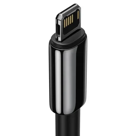 Cablu Alimentare si Date Baseus Tungsten Gold Fast Charging USB la Lightning Iphone 2.4A braided 2m Negru