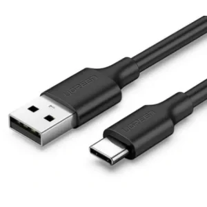 Cablu alimentare si date Ugreen US287 fast charging USB 2.0 la USB Type-C 0.25m negru