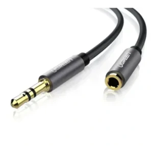 Cablu audio Ugreen AV118 stereo 3.5 mm jack (T) la 3.5 mm jack (M) 1m negru