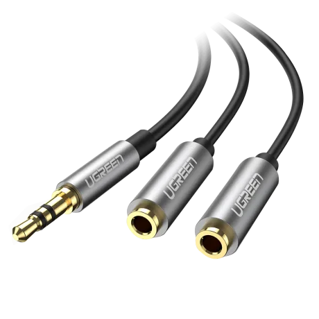 Cablu Audio Ugreen Splitter Jack 3.5mm 0.2m Negru thumb