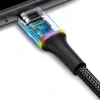 Cablu Date Micro Usb Baseus Halo  3A 0.5m Negru