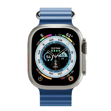 Curea Ceas H2O Next One pentru Apple Watch 42/44/45/49 mm AW-4549-H2O-BLU Albastru thumb