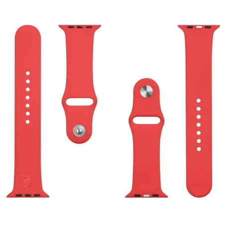 Curea ceas Silicon Tactical pentru Apple Watch 1/2/3/4/5/6/SE 42/44/45mm Red thumb