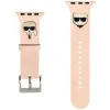 Curea Karl Lagerfeld Choupette pentru Apple Watch 42/44mm Pink
