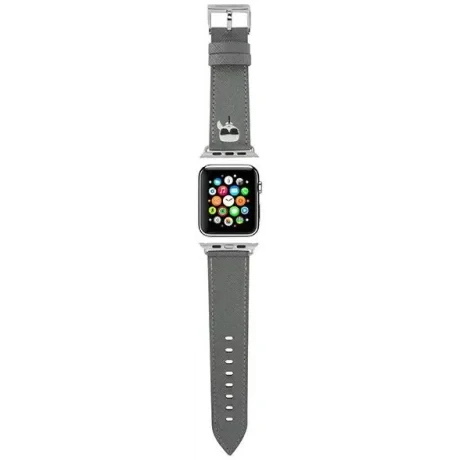 Curea Karl Lagerfeld Karl Head pentru Apple Watch 38/40mm Argintiu thumb