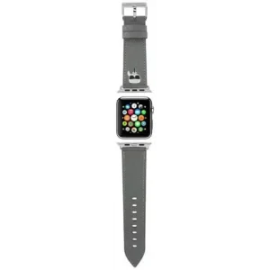 Curea Karl Lagerfeld Karl Head pentru Apple Watch 38/40mm Argintiu