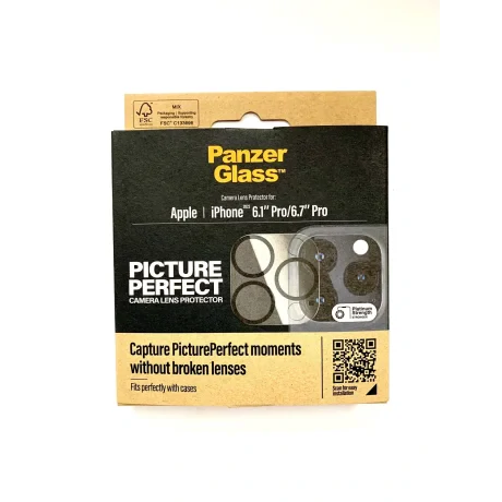 Folie Protectie Sticla Camera Panzer pentru iPhone 15 Pro/15 Pro Max Negru thumb