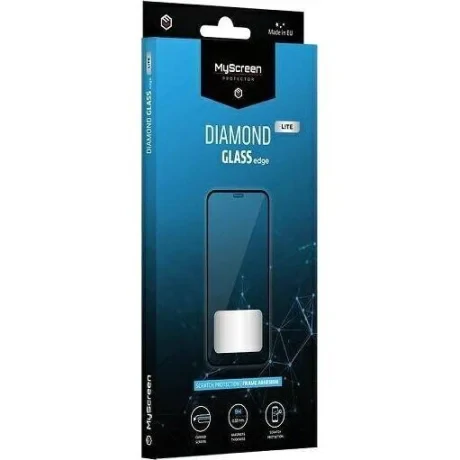 Folie sticla MyScreen Diamond Edge Full Glue pentru iPhone 15 Pro Max Negru thumb