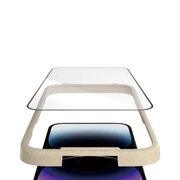 Folie Sticla Panzer UWF pentru iPhone 15 Pro Max cu aplicator 2812 Negru