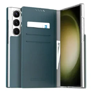 Husa Book Araree Mustang Handmade pentru Samsung Galaxy S23 Blue