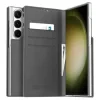 Husa Book Araree Mustang Handmade pentru Samsung Galaxy S23 Ultra Grey