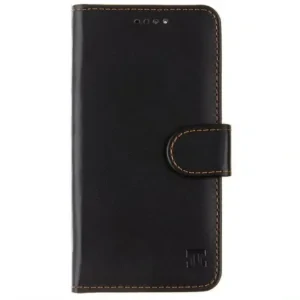Husa Book Piele Ecologica Tactical Notes pentru iPhone 14 Negru