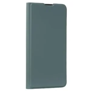 Husa Book Silicon Flip pentru iPhone 14 Verde