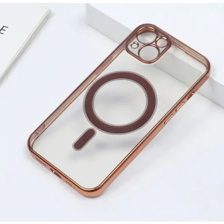 Husa Cover Beauty Lens Frame Magsafe pentru iPhone 13 Auriu thumb