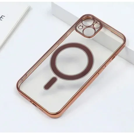 Husa Cover Beauty Lens Frame Magsafe pentru iPhone 13 Auriu