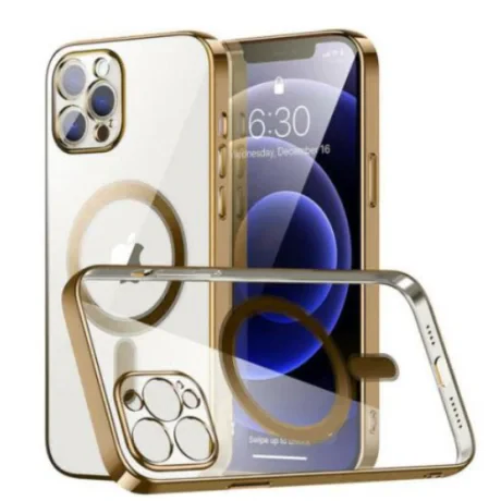 Husa Cover Beauty Lens Frame Magsafe pentru iPhone 13 Pro Auriu thumb