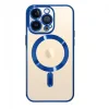 Husa Cover Beauty Lens Frame Magsafe pentru iPhone 13 Pro Max Albastru