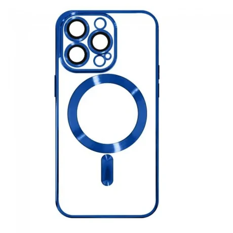 Husa Cover Beauty Lens Frame Magsafe pentru iPhone 13 Pro Max Albastru thumb