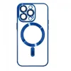 Husa Cover Beauty Lens Frame Magsafe pentru iPhone 13 Pro Max Albastru