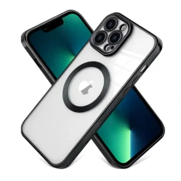 Husa Cover Beauty Lens Frame Magsafe pentru iPhone 13 Pro Negru