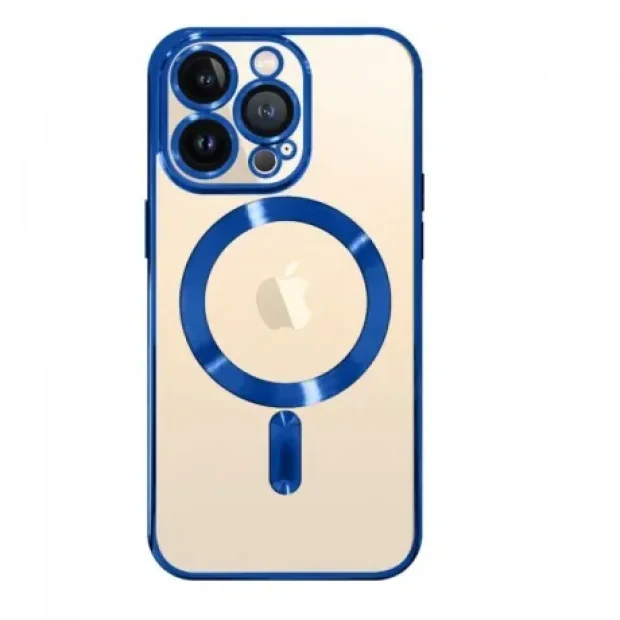 Husa Cover Beauty Lens Frame Magsafe pentru iPhone 14 Pro Albastru