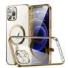 Husa Cover Beauty Lens Frame Magsafe pentru iPhone 14 Pro Auriu