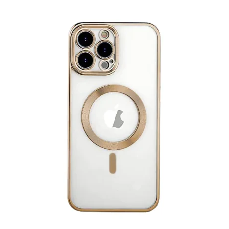 Husa Cover Beauty Lens Frame Magsafe pentru iPhone 14 Pro Auriu thumb