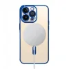 Husa Cover Beauty Lens Frame Magsafe pentru iPhone 14 Pro Max Albastru