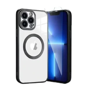 Husa Cover Beauty Lens Frame Magsafe pentru iPhone 14 Pro Negru