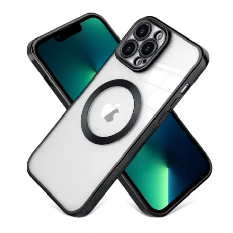 Husa Cover Beauty Lens Frame Magsafe pentru iPhone 14 Pro Negru thumb