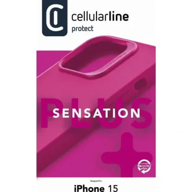 Husa cover Cellularlie Sensation Plus pentru iPhone 15 Pro, Roz