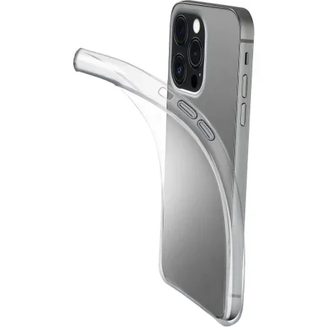 Husa cover Cellularline Silicone Fine pentru iPhone 15 Pro Transparent