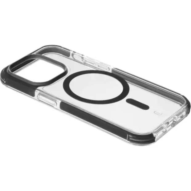 Husa cover Cellularline Strong Guard MagSafe pentru iPhone 15 Pro Transparent