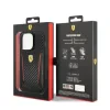 Husa Cover Ferrari Hard Carbon PU pentru iPhone 14 Pro Black