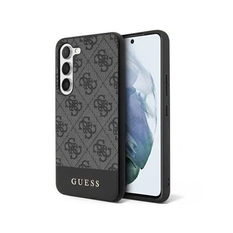 Husa Cover Guess Bottom Stripe pentru Samsung Galaxy  S23 Plus Grey thumb