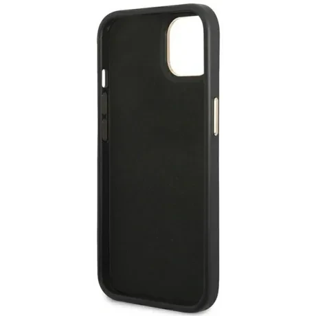 Husa Cover Guess Croco Metal camera pentru iPhone 14 Plus Black