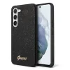 Husa Cover Guess Glitter PC/TPU Flakes Metal Logo pentru Samsung Galaxy S23 Black